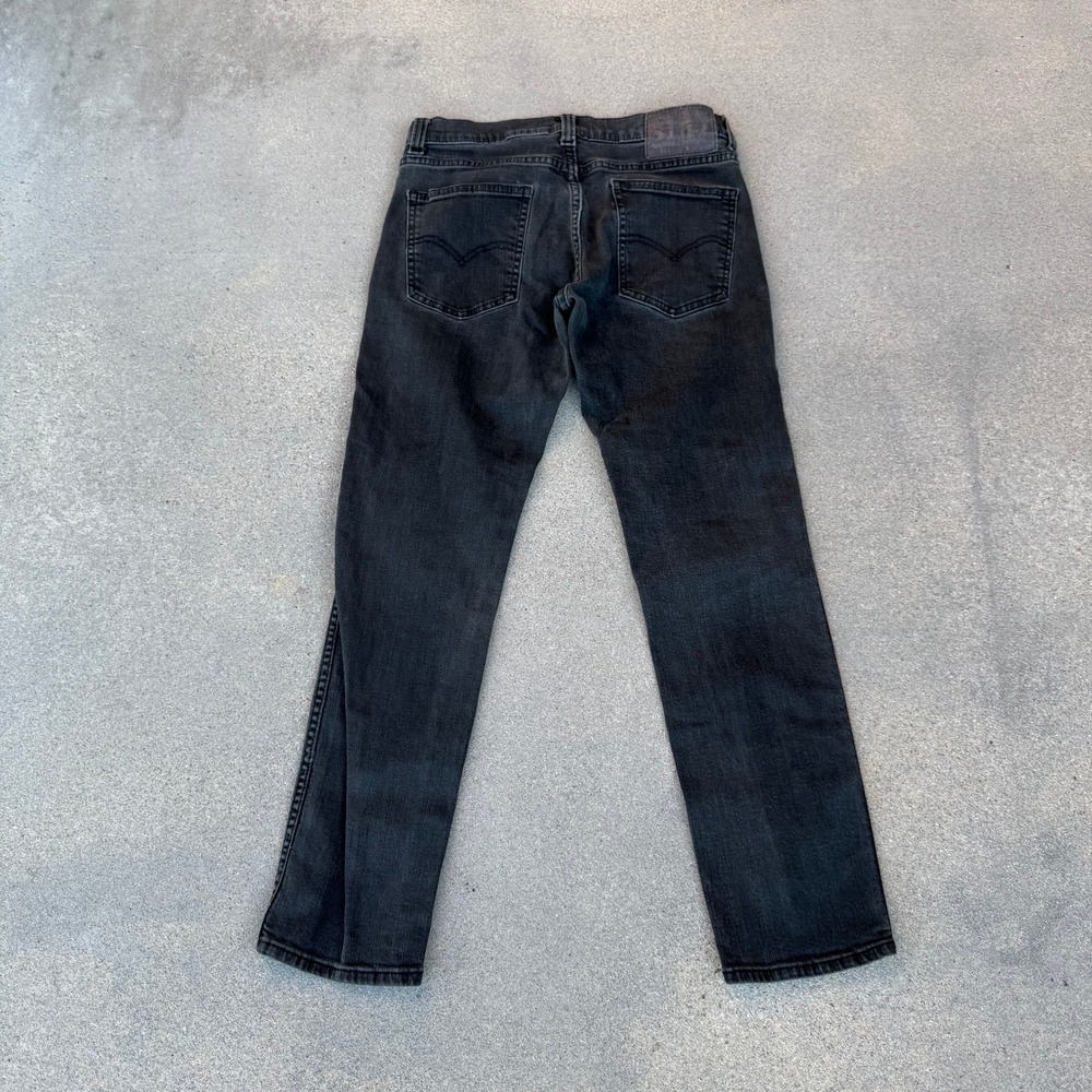 Levi's 511‎ Slim Fit Jeans Mens 30x30 Faded Black Denim Pants